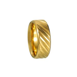 Anillo rayas Doradas