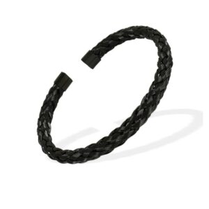 Brazalete Trenzado Negro