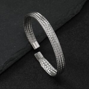 Brazalete Trenzas Silver
