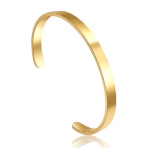 Brazalete liso dorado