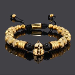 Pulsera espartana dorada