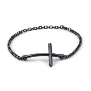 Pulsera Negra Cruz