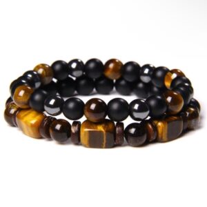 Pulsera doble madera