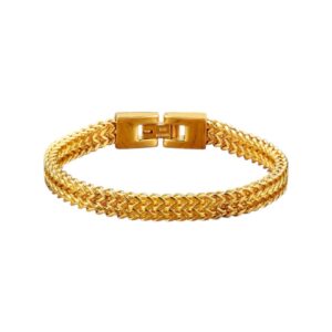 Brazalete Acero Dorado