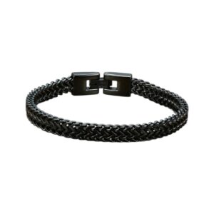 BRAZALETE ACERO NEGRO