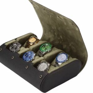 WATCH ROLL VERDE 6 RELOJES