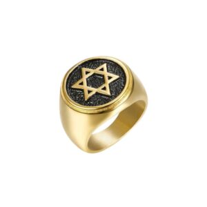 ANILLO ESTRELLA DE DAVID DORADO