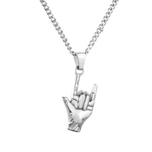 CADENA HAND ROCK SILVER