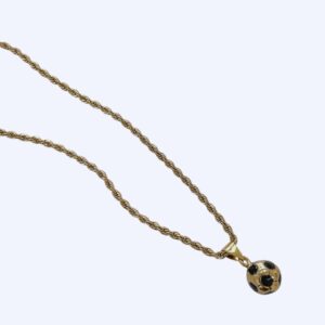 CADENA PELOTA DORADA