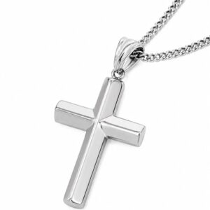 CADENA CRUZ PLUS SILVER