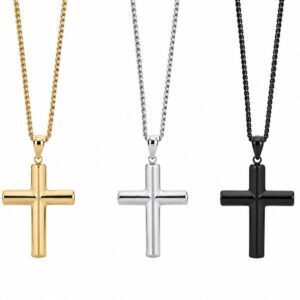 CADENA CRUZ PLUS BLACK