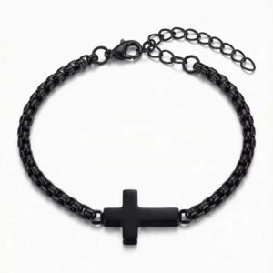 PULSERA CRUZ NEGRA