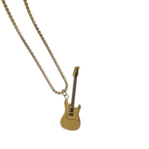 CADENA GUITARRA DORADA